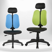 팔걸이없는 회의실 학원 바퀴달린 공부용 의자 회의용 가성비 PC, 팔무헤더형 패브릭_블루