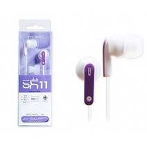 쭈bapha_샤워 이어폰 OTC-SH11 보라 칼국수선 칼국수줄 꼬임방지 플랫 커널형 스마트 휴대 심플 패션♥LtMS, ♥myside!