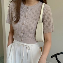 [바보사랑] 겟잇미 리쇼젯 라운드 버튼 여름 가디건[겟잇미]