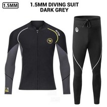 해녀복 해남복 스쿠버 다이빙 슈트 잠수복 네오프렌 수중 카이트 스피어피싱 자켓 바지, MT201 GY Wetsuit Men+3XL 90-10