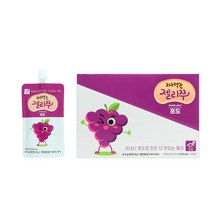 맑은농장 짜먹는 젤리쭈 포도, 100ml, 10개