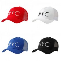 NYC 레터링 매쉬캡 남성여름모자 여자야구모자