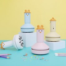 안녕오리 책상 지우개 진공청소기, 핑크, 1개