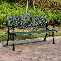 코너 카페 벤치 의자 디자인 주물 평의자 야외 실외, 피닉스 의자 구록(10kg 발)