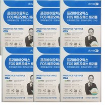 오한진 프리바이오틱스 FOS 트리플 유산균 프로바이오틱스, 30포, 6박스