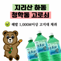 [당일산지발송] 2023년 지리산 청학동 단골많은 고로쇠 진액100% 직배송 고로쇠물 골리수 고로쇠수액, 6개입, 1.5L