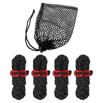야외 캠핑 텐트에 대 한 버클 태양 대피소 천막 텐트 바람 밧줄 반사 paracord 코드 끈, 검은 색, 나일론 알루미늄 합금