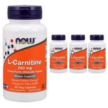 나우푸드 L-카르니틴 250mg 베지 캡슐 글루텐 프리 비건, 60정, 4개