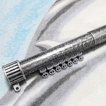 드림아트 (커튼봉과 레일의 결합) 35mm 커튼봉레일 (100~540cm 49종), 흑실버