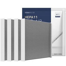 [2+2] H11 하나 차량용 에어컨 필터 PM1.0 초미세먼지 유해물질 헤파, 2+2개, HF-06
