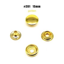 불박기 가죽 공예 불박 도장 기계 제작 인쇄 가방 의류 재킷 코트 수리 도구 25 세트 10mm 12.5mm 15mm #633 655 831 201 금속 프레스 패스너 스냅 버튼, golden 201