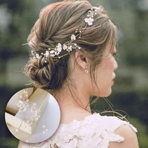 [라온제나 웨딩]빈티지 야생화 화관 신부헤어장식 머리띠 코사지 핀 셀프웨딩 쥬얼리