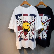 런던스마일 박스 반팔티셔츠