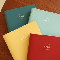 새해 2023 일상 1년 재테크 기록 캘린더 다이소 가계부 캐시북 캐쉬북, 밀키옐로우