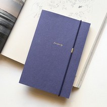 제로웨이스트 종이 가죽 커버 만년형 다이어리 / 면파우치 포함, 버건디