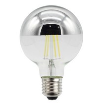 1pcs G80 무영등 은도금 LED 램프 장식 전구 난광 220V 4W6W E27 B22 전구, AC85-265V 6W 2700K E27 나사