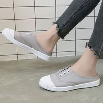 끈없는 뮬 깔끔 패션 스타일 직장인 사무실 코디 굽 쪼리 굽높은 앞막힌 폭신한 편한 사무실 여름 샌들 슬리퍼 M390-EA