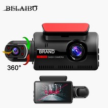 2 렌즈 자동차 비디오 레코더 HD1080P 대시캠 자동차 블랙 박스 3.0 인치 IPS 카메라 레코더 나이트 비전 G-센서 루프 녹화 Dvr, 표준 카드 없음