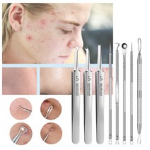 포아워스 여드름 압출기 뾰루지 피지 블랙헤드 압출 핀셋 집게 바늘 짜는 뽑기 제거 도구 제거기 코피지 모공 짜기, 1개