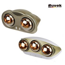 루베크 욕실난방기 2구 RU-200FL 욕실히터 화장실히터, 2구(RU-200FL), FREE