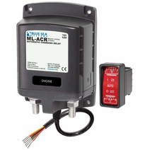 Blue sea systems 푸른 바다 시스템 자동 충전 릴레이 12V, Ref:BS7620 One Size Black