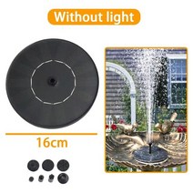 미니분수대 가습 가정용 실내 인테리어 분수 Solar Water Fountain Bird Bath Powered Pool Pond Waterfall Garden Decoratio, 01 16cm