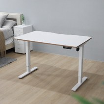 핏쳐 높이조절 책상 E1 전동식 상판1200mm (ESD1 후속 상품), 화이트, 화이트