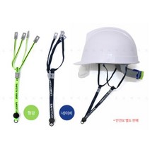 안전모 고정 결속 떨어짐방지 조임 패션턱끈, 네이비