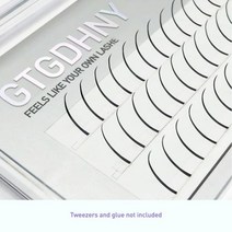 A/M 모양 스파이크 피쉬 테일 클러스터 속눈썹 믹스 열처리 본드 연장 개별 메이크업 자연스러운 DIY 프리메이드 팬 세트, C, 0.07mm_10mm | Fairy Spikes Las