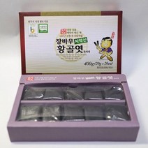 장바우치악산 황골엿 흑미조각엿 400g(20gX20개) / 국산 100%(흑미+백미+맥아) 대한민국 식품명인 제70호 김명자, 1개, 20g
