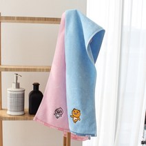 카카오프렌즈 러닝 주방 고리 핸드타월, 베이비핑크 어피치, 10개