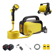 양수기 무선 전기 충전 자동 모터 분무 농사 수중 워터 펌프 배수 가정 농업 미니 고압 가압 세차 원예 농약 살포, [158AH 리튬전지 ]+40m 파이프+수도 정리대