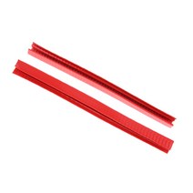 2pcs 방수 스케이트 보드 롱 보드 코 데크 가장자리 고탄성 고무로 만든 충돌 방지 스트립 매우 충격 흡수, 레드, 고무