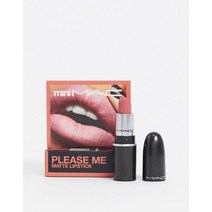 맥 미니 트레디셔널 매트 립스틱 플리즈 미 1.8g 1 팩 MAC Mini Matte Lipstick Please Me