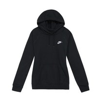 나이키 NSW 에센셜 플리스 풀오버 후드티 여자 기모 긴팔 후디 BV4124-010