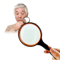 원형 심플 돋보기 확대경 노인 신문 독서 노안, 100mm