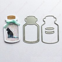 소원 병 스타 레몬 프레임 금속 절단 다이 스크랩북 스텐실 공예 스탬프 컷 DIY 카드 만들기