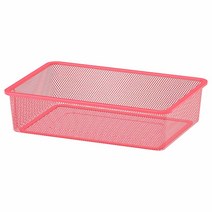 이케아 트로파스트 메시수납상자 라이트레드 42x30x10cm 스틸 에폭시코팅, 1개, 이미지참조