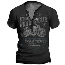 오토바이 티셔츠 자켓 슈트 여름 남성 모조 면 v 칼라 버튼 스트리트 웨어 3d 34, 7kmotro-04, 유럽 ​​크기-4xl