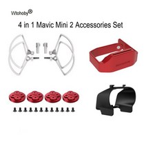 미니 드론 촬영 입문용 가성비 촬영용 레이싱 장난감 rc 헬기 액세서리 DJI Mini 2 프로펠러 가드 안정기 랜딩 기어 모터 커버 렌즈 DJI Mini 2 Dron 용 양산, 옵션 D
