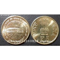 인도 2012 의회 60주년 기념 5루피 동전 기념주화 수집제품 특별한취미 대박선물