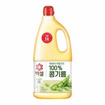 cj 고소한 백설 콩기름 1.8L 나물 전 볶음 튀김 선물 제사 명절음식 아이들간식, 1개