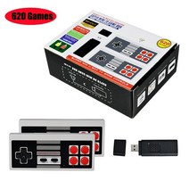옛날오락기 레트로게임기 게임박스 powkiddy pk02 usb game console stick 8 bit 무선 컨트롤러 build in 620 classic video tv