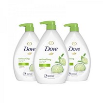 Dove 도브 리프레싱 바디 워시 Pump Revitalizes and Re프레쉬es 스킨 Cucumber 그린티 Effectively 워시es Away Bacteria While