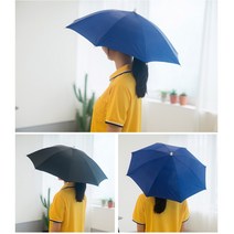 파라솔모자 머리모자 우산모자, 블랙