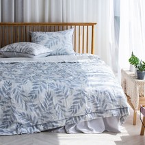 해밀홈 100% 풍기인견 올리브 스프레드 여름이불+패드+베개커버