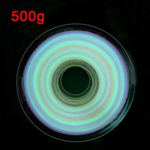 필라멘트 PLA 3d 프린터 소모품 재료 어둠 속에서 빛나는 승화 플라스틱 소재 인쇄, 02 Rainbow Glow- 500g