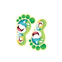 유니테크 바닥꾸미기 발바닥스티커 5pcs, F168짝꿍공룡