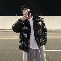 은유 유광패딩 숏패딩 애나멜패딩 하이그로시