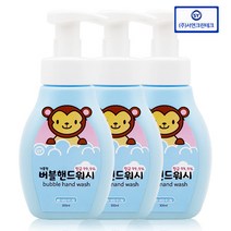 거품형 버블핸드워시 베이비파우더향 300ml 3개 비누